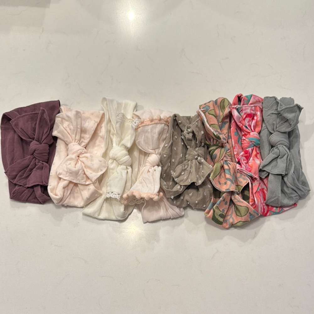 Set of 8 Baby Bling Bows